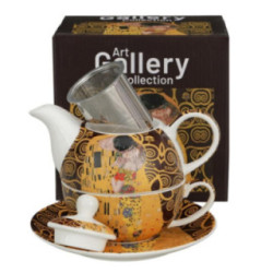 Dzbanek z filiżanką The Kiss Brown 350+240ml